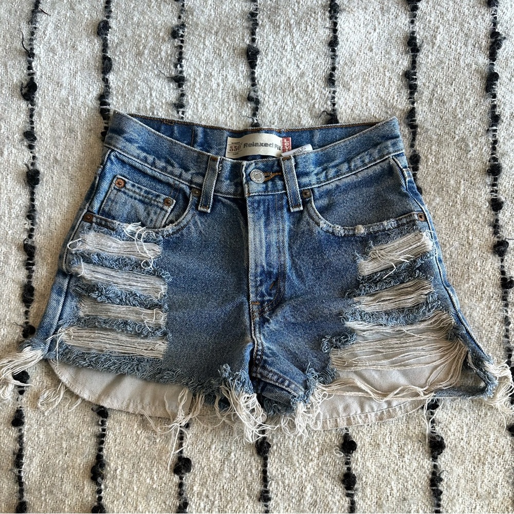 Vintage Levi’s Distressed Denim Shorts